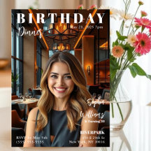 Zeitschrift Cover Birthday Dinner