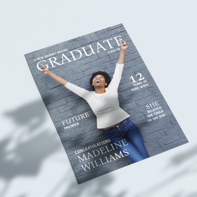 Zeitschrift Cover Foto Abschluss Ankündigung (Von Creator hochgeladen)