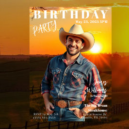 Zeitschrift Cover Land Geburtstag Einladung