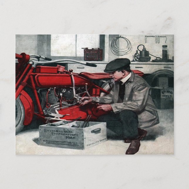 Zeitschrift Cover Postcard from 1919 [dunkler Ton] Postkarte (Vorderseite)
