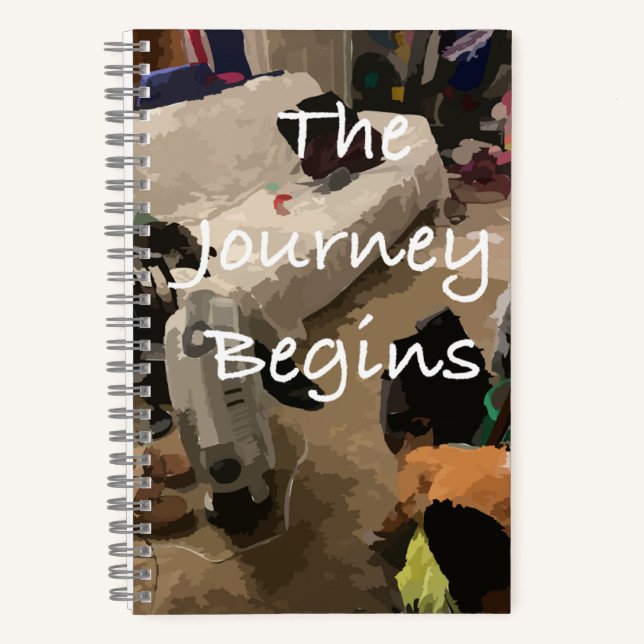 Zeitschrift Die Reise beginnt Notizbuch (Vorderseite)