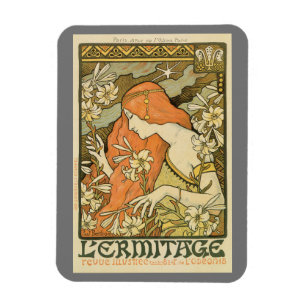 Zeitschrift Ermitage Art Nouveau Magnet