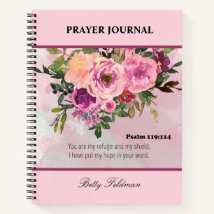 Zeitschrift "Floral Bible Verse Prayer" Notizbuch