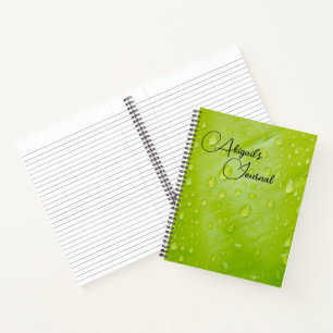 Zeitschrift für individuell einstellbare, grüne, f notizbuch