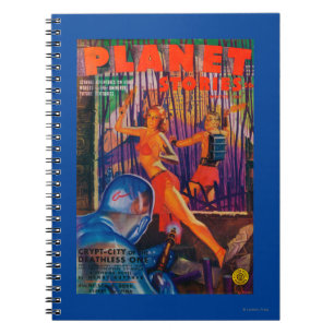 Zeitschrift Planet Stories Cover 3 Notizblock