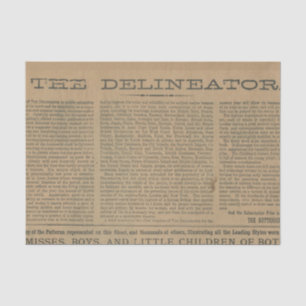 Zeitschrift Vintag Seidenpapier