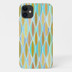 Zeitschriftendruck Mitte des Jahrhunderts - Blues iPhone 11 Hülle