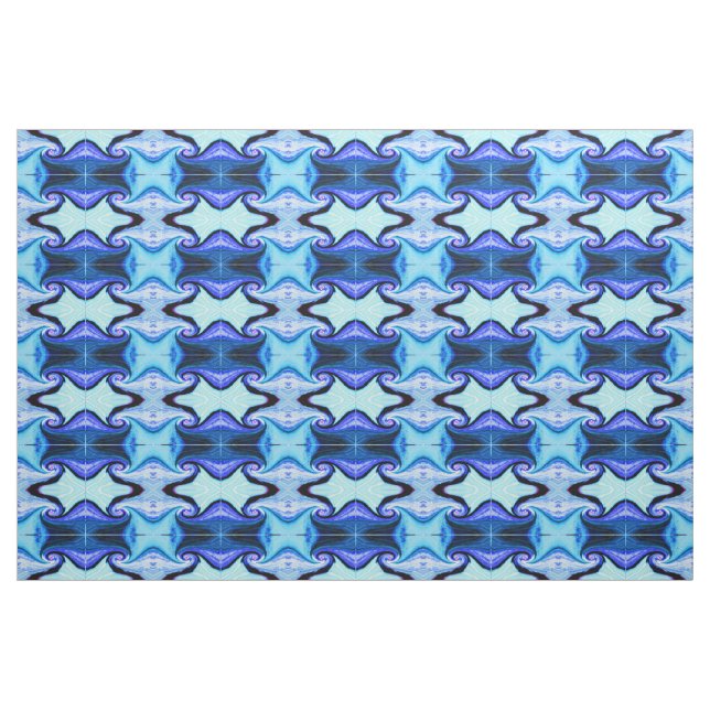 Zeittunnel blau stoff (Fat Quarter (45,7 x 55,9 cm))