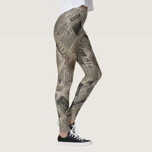 Zeitung - braun leggings