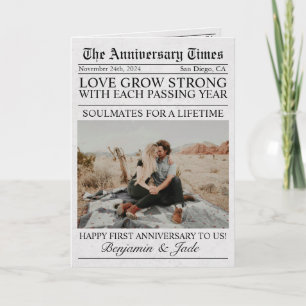 Zeitung Einzigartig Lustig Foto Hochzeitstag Karte