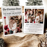 Zeitung Einzigartig Mehr das Merrier Baby Weihnach Feiertagskarte<br><div class="desc">Unsere Newspaper Unique More the Merrier Baby Christmas Holiday Card ist der perfekte Weg, um Ihre freudigen Neuigkeiten und Urlaubswünsche mit Familie und Freunden zu teilen! Diese Karte, die wie eine Zeitung gestaltet ist, zeichnet die Highlights Ihres Jahres in einem einzigartigen und charmanten Format auf und bietet ein festliches Design...</div>