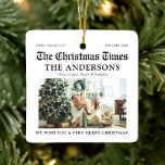 Zeitung Einzigartig Was für ein Jahr Foto Weihnach Keramikornament<br><div class="desc">Die Zeitung Einzigartiges Weihnachtsgeschenk zum Foto Weihnachten Keramik Ornament ist ein charmantes Erinnerungsstück für Ihr Jahr. Dieses Dekor, das wie eine Zeitung gestaltet ist, besticht durch ein personalisiertes Foto und hebt die unvergesslichsten Momente hervor, was es zu einer einzigartigen Ergänzung Ihrer Feriendekoration macht. Ideal für das Gießen oder das Hinzufügen...</div>