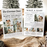 Zeitung Einzigartiger Spaß Was für ein Jahr Foto W Feiertagskarte<br><div class="desc">Feiern Sie mit unserer Weihnachtskarte "Was für ein Jahr" die Highlights Ihres Fotos. Diese Karte im modernen Zeitungsstil bietet eine kreative Möglichkeit, Ihre Lieblings-Erinnerungen und Meilensteine zu teilen. Mit seinen individuell anpassbaren Abschnitten für Fotos und Captions ist es ideal, um alles zu präsentieren, was dieses Jahr besonders gemacht hat. Diese...</div>