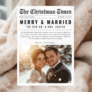 Zeitung frohe und Verheiratete Weihnachten