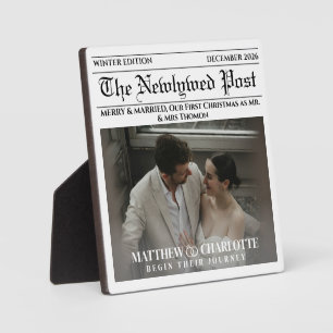 Zeitung Fröhlich und Verheiratet Foto Fotoplatte