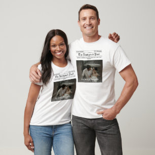 Zeitung Fröhlich und Verheiratet Foto T-Shirt