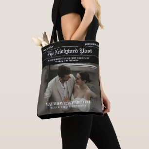 Zeitung Fröhlich und Verheiratet Foto Tasche