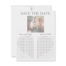 Zeitung "Save the Date"