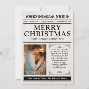 Zeitung Weihnachten Familienfoto-Spaß-Wortsuche