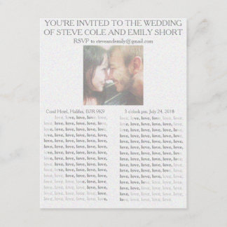 Zeitungs-Hochzeitseinladung Einladung