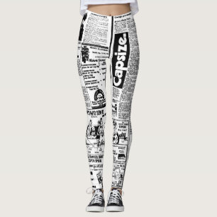 Zeitungs-Leggings-Entwurf Leggings