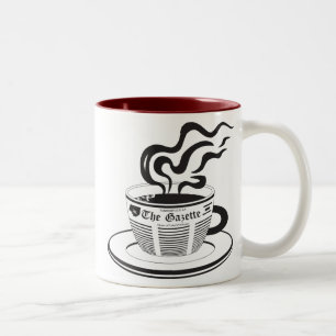 Zeitungs-Tasse Zweifarbige Tasse