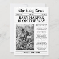 Zeitungsbaby Schwangerschaftsankündigung