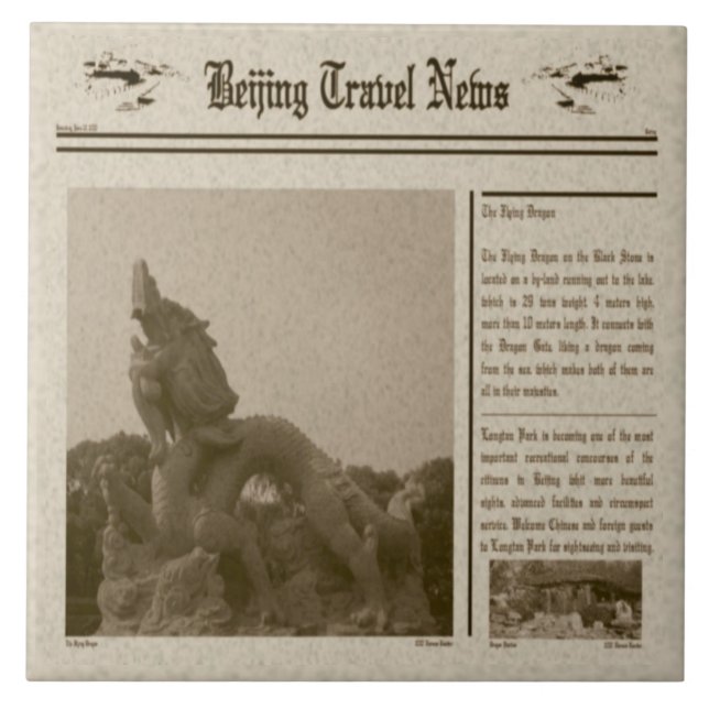 Zeitungsband Fliese (Vorderseite)