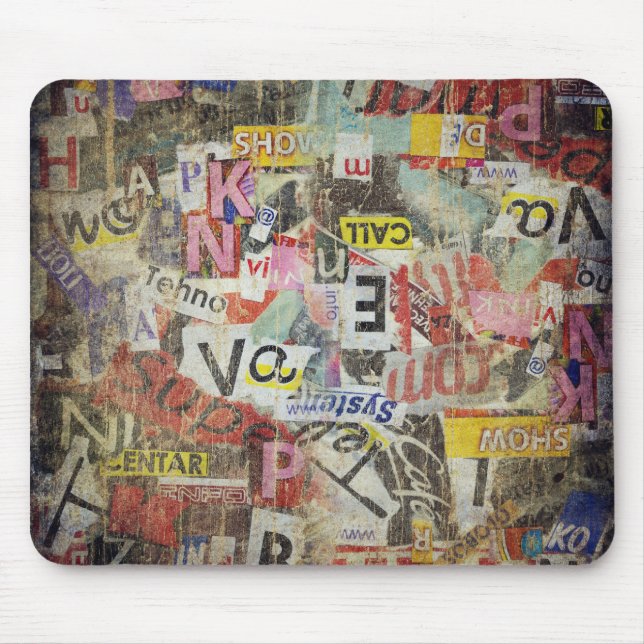 Zeitungsbriefe Mousepad (Vorne)