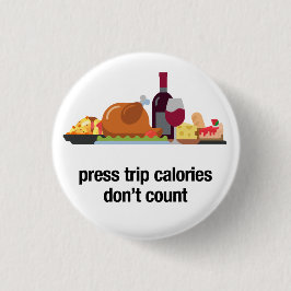 Zeitungskalorien zählen nicht (Festessen) Button