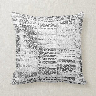 Zeitungspapier Kissen