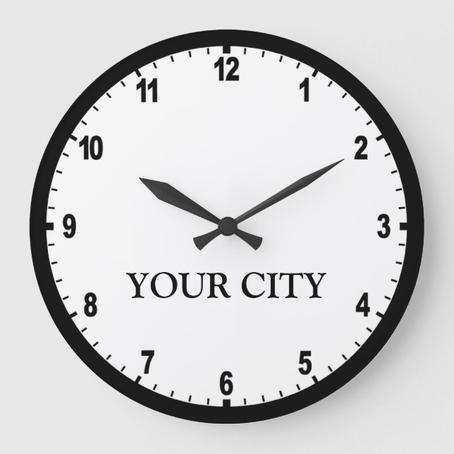 Zeitungsraum-Uhr Große Wanduhr (Vorderseite)