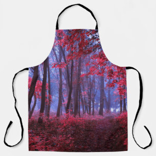 Zeitungsseiten mit antiker Werbung. Frau' Schürze