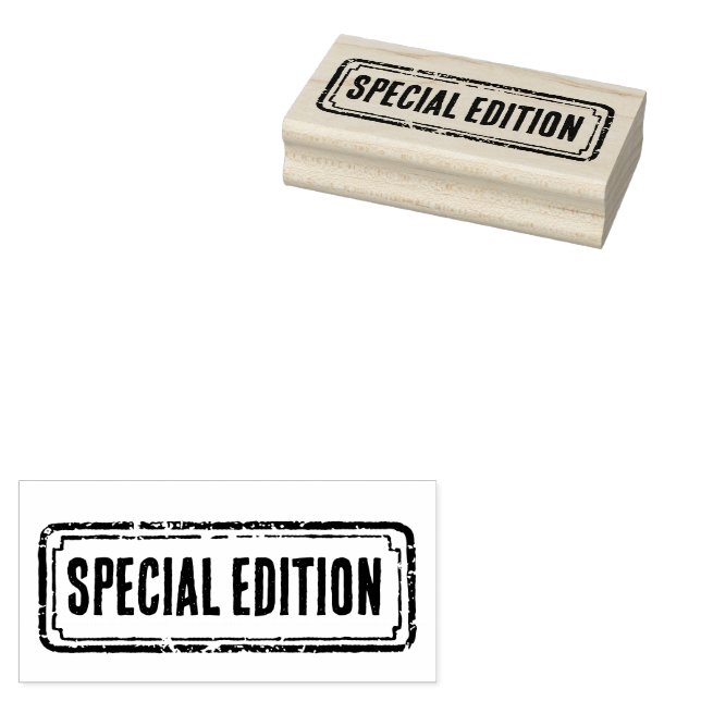Zeitungsthemen-Sonderedition mit Distressed-Effekt Gummistempel (Stempel)