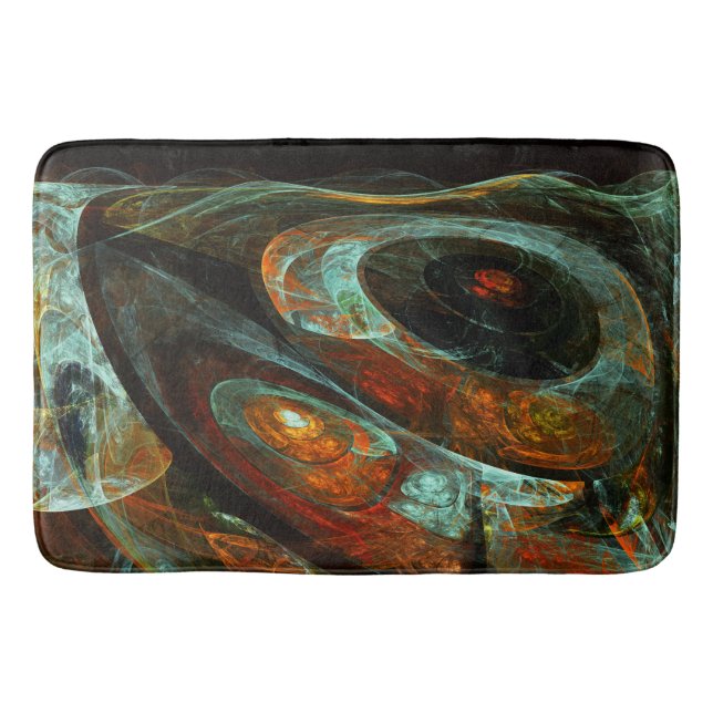Zeitunterteilung Abstrakter Kunst Badematte (Vorderseite)