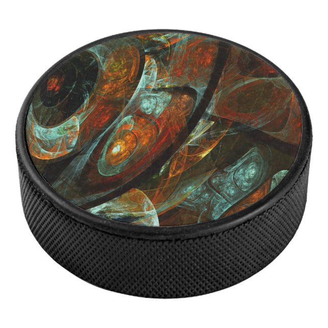 Zeitunterteilung Abstrakter Kunst Eishockey Puck (3/4)