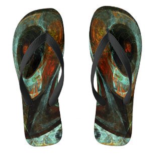 Zeitunterteilung Abstrakter Kunst Flip Flops