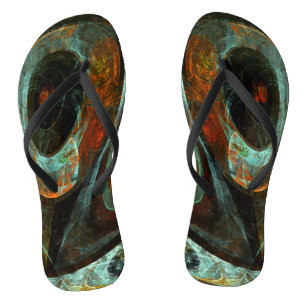 Zeitunterteilung Abstrakter Kunst Flip Flops