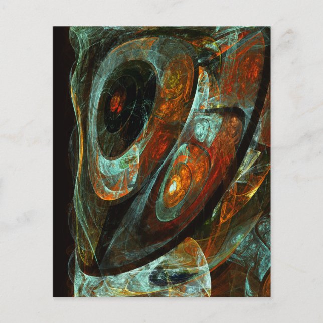 Zeitunterteilung Abstrakter Kunst Flyer (Vorne)