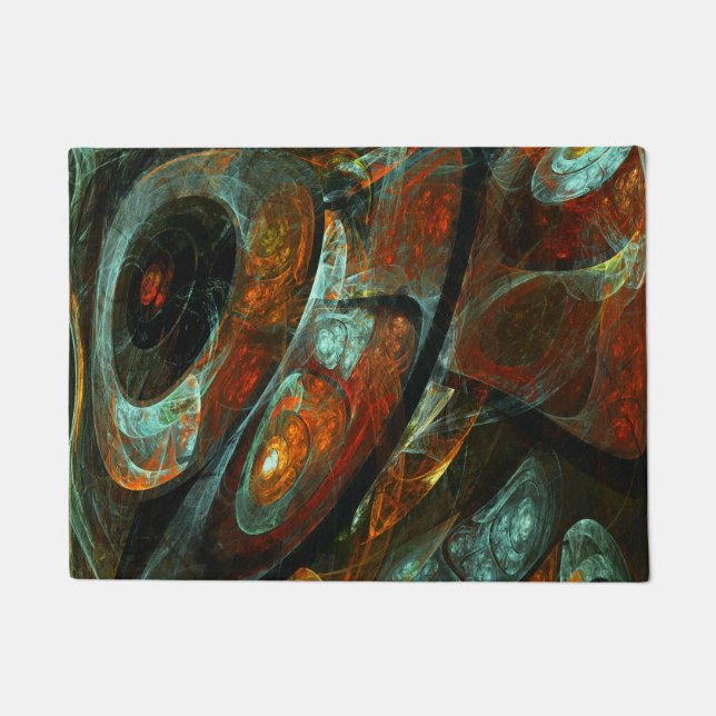 Zeitunterteilung Abstrakter Kunst Fußmatte (Vorderseite)