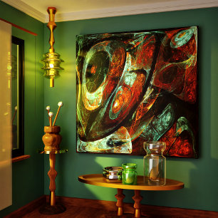 Zeitunterteilung Abstrakter Kunst Leinwanddruck