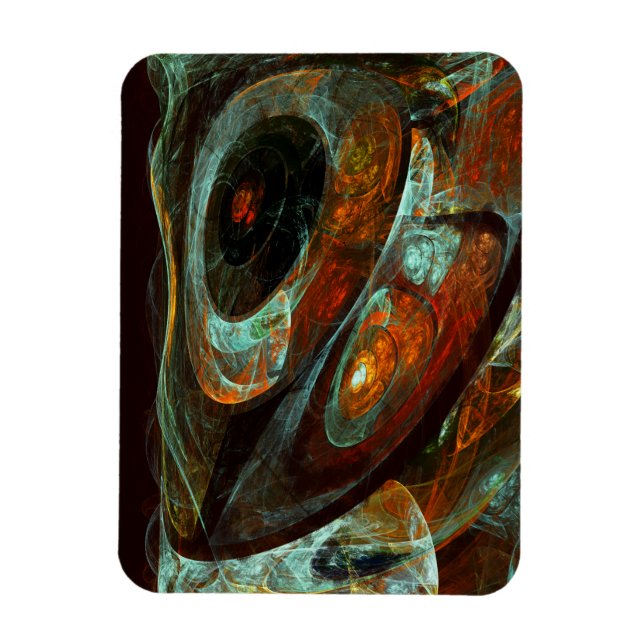 Zeitunterteilung Abstrakter Kunst Magnet (Vertikal)