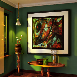 Zeitunterteilung Abstrakter Kunst Poster