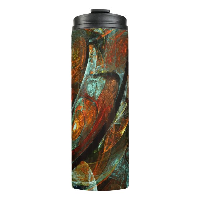 Zeitunterteilung Abstrakter Kunst Thermosbecher (Vorderseite)
