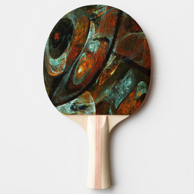 Zeitunterteilung Abstrakter Kunst Tischtennis Schläger (Vorderseite)