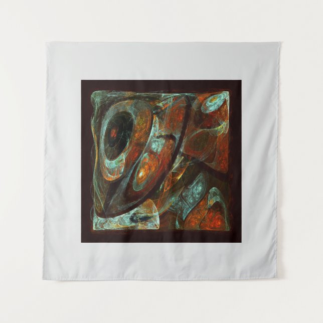Zeitunterteilung Abstrakter Kunst Wandteppich (Vorderseite)