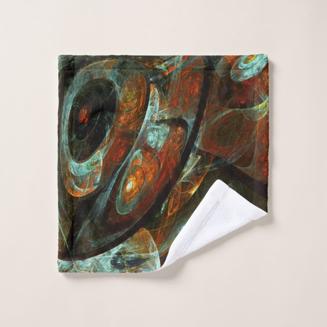 Zeitunterteilung Abstrakter Kunst Waschlappen (Waschlappen)
