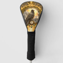 Zeitwächter Rabe – Gothic Uhrwerk  Golf Headcover
