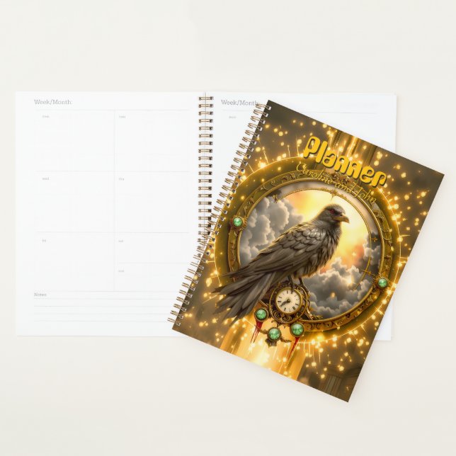 Zeitwächter Rabe – Gothic Uhrwerk  Planer (Anzeige)