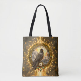 Zeitwächter Rabe – Gothic Uhrwerk  Tasche